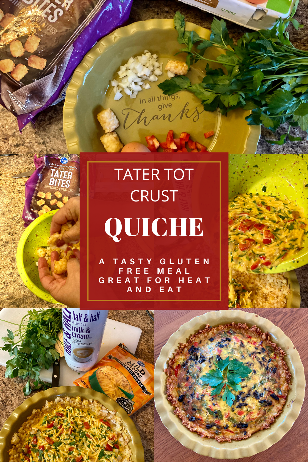 Tater Tot Crust Quiche