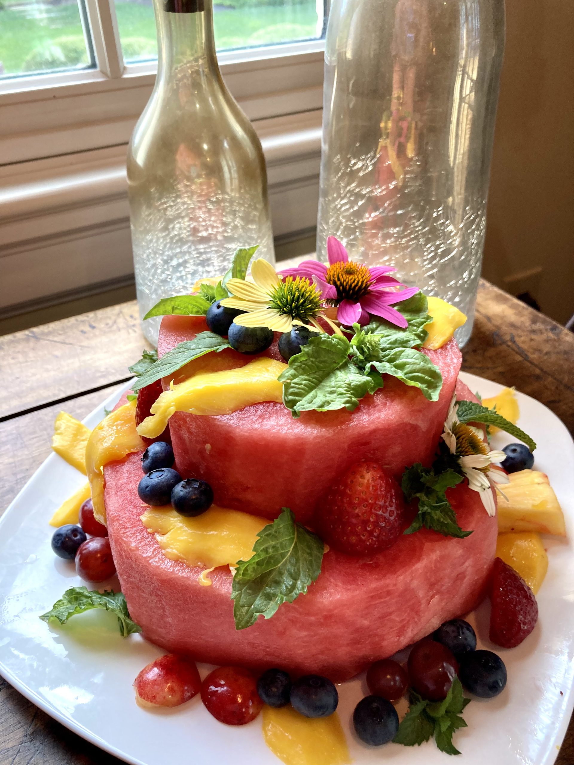 Fresh Fruit Watermelon Cake